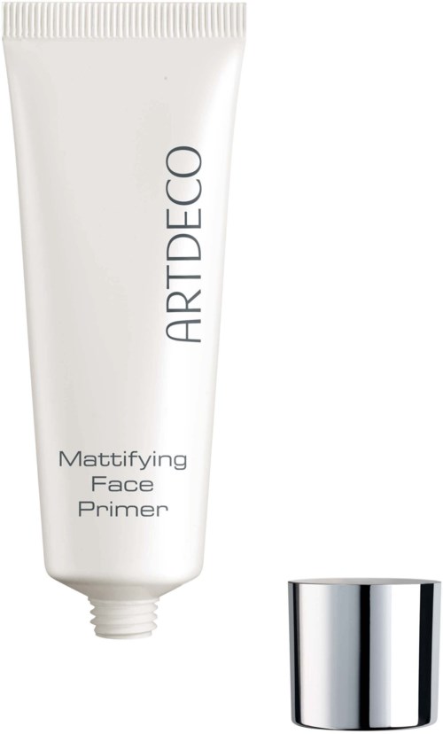 A white tube of face primer with silver cap, labeled 'ARTDECO Mattifying Face Primer'.