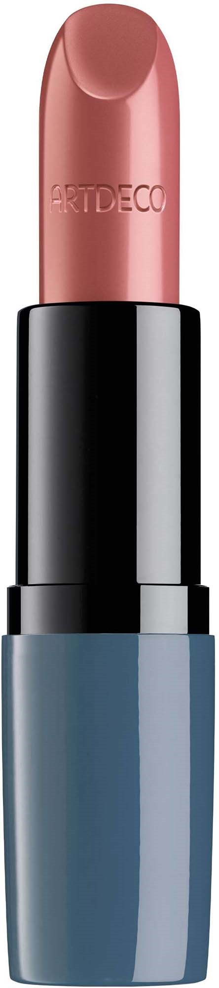Roter Lippenstift in schwarzer und blauer Verpackung von Kat Von D.