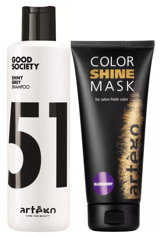 Artègo Shiny Grey Shampoo + Color Shine Mask