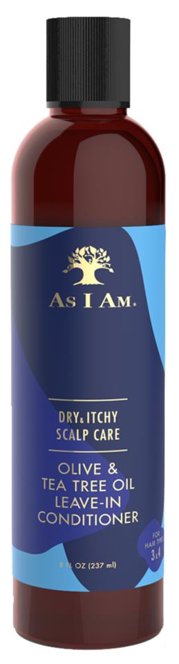 As I Am Leave-In Conditioner w/ Olive & Tea Tree Oil 237ml