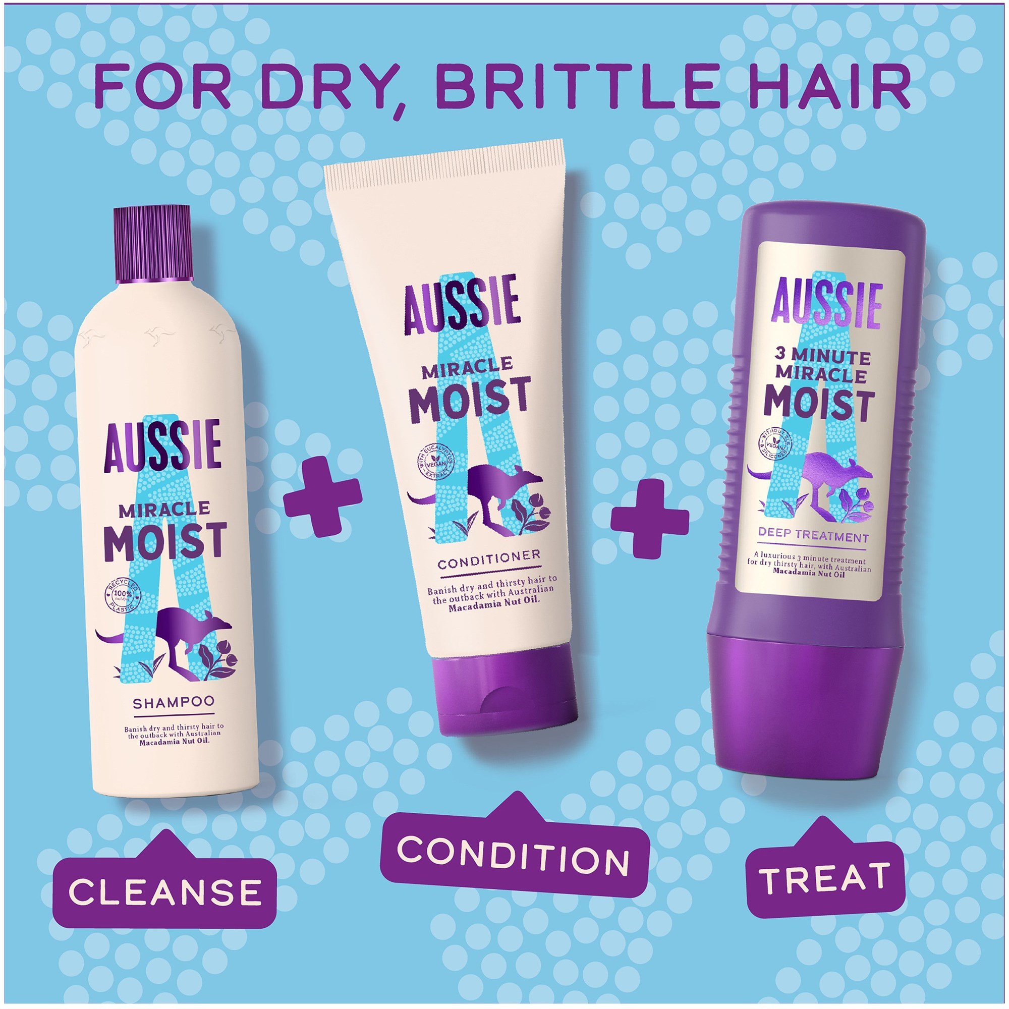 Aussie 3 Minute Miracle Moisture Treatment 225ml - Odżywka do włosów 2 (obrázok 8)