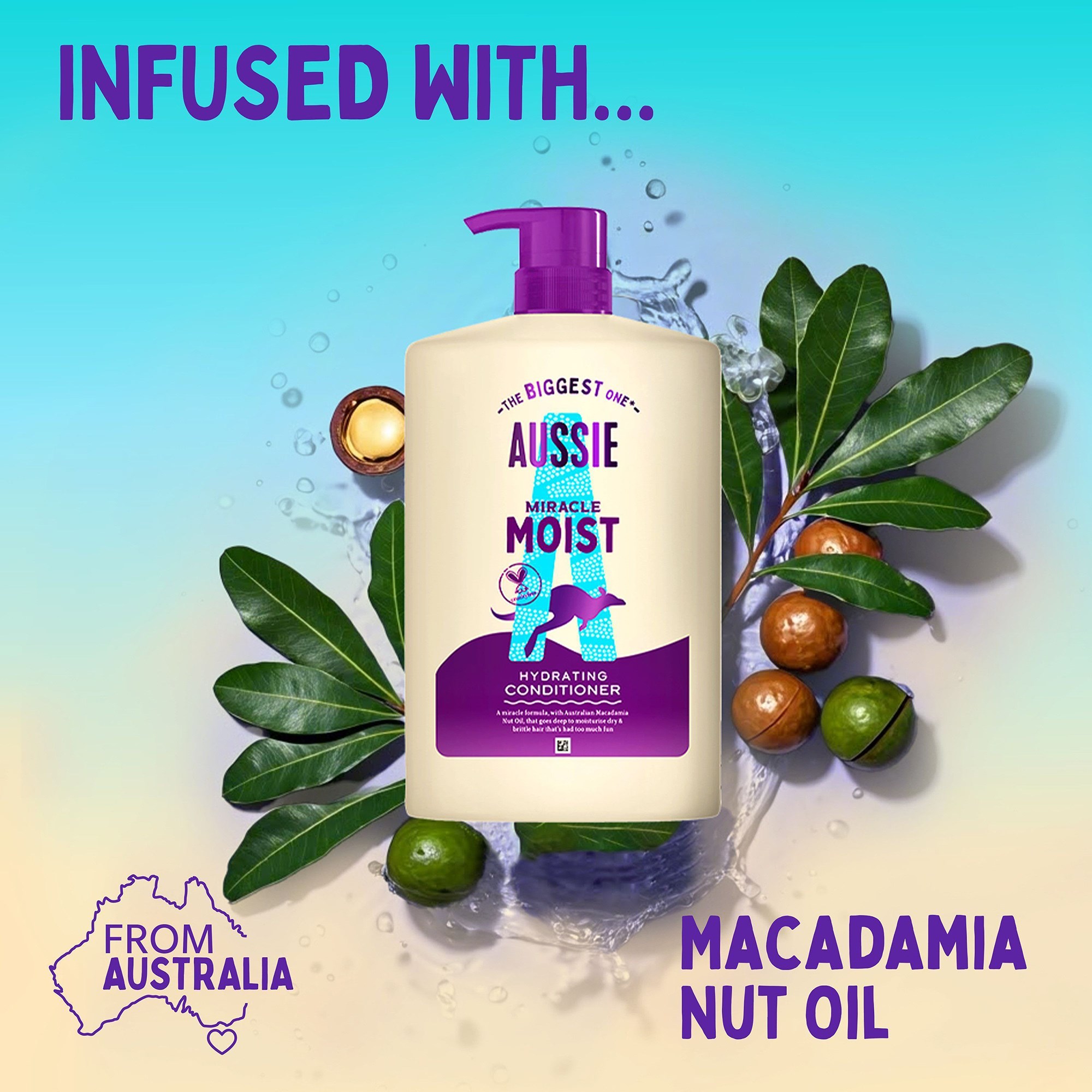 Aussie Miracle Moist Hydrating Conditioner 1000 ml (obrázok 4)
