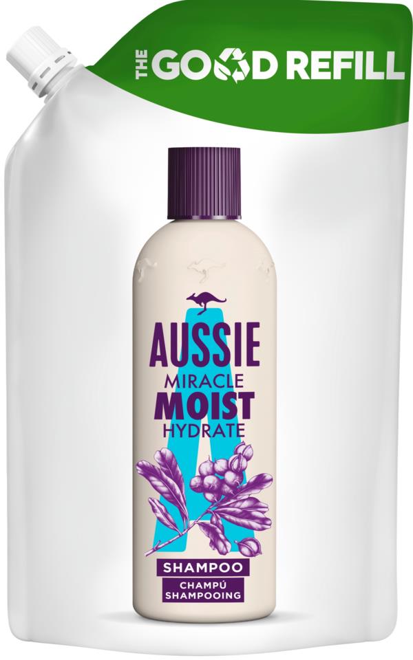 Aussie Miracle Moist Moisturising Shampoo Good Refill 480ml