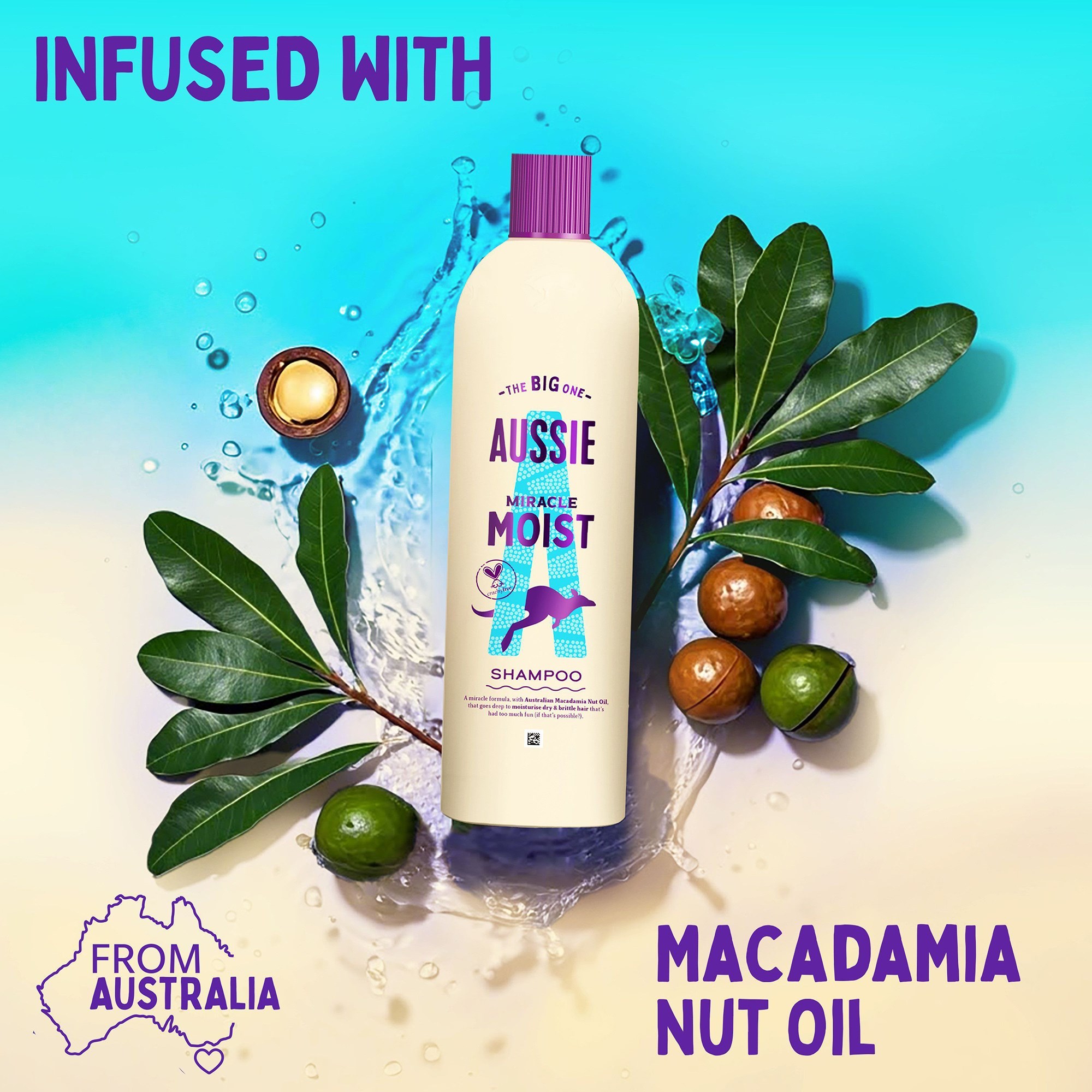 Aussie Miracle Moist Shampoo 400 ml (obrázok 4)