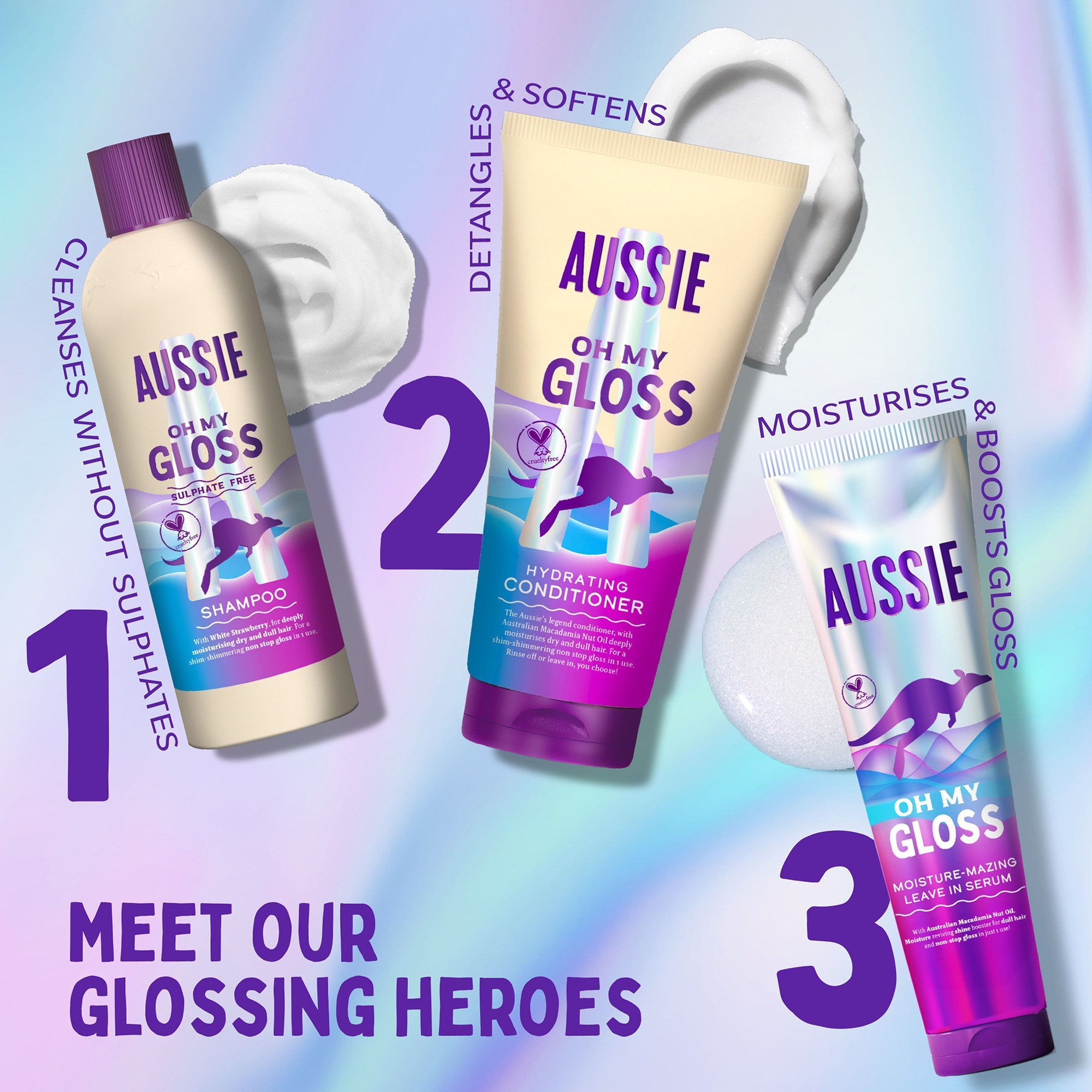 Aussie Oh My Gloss Moisture-Mazing Leave-In Serum 200 ml (obrázok 9)