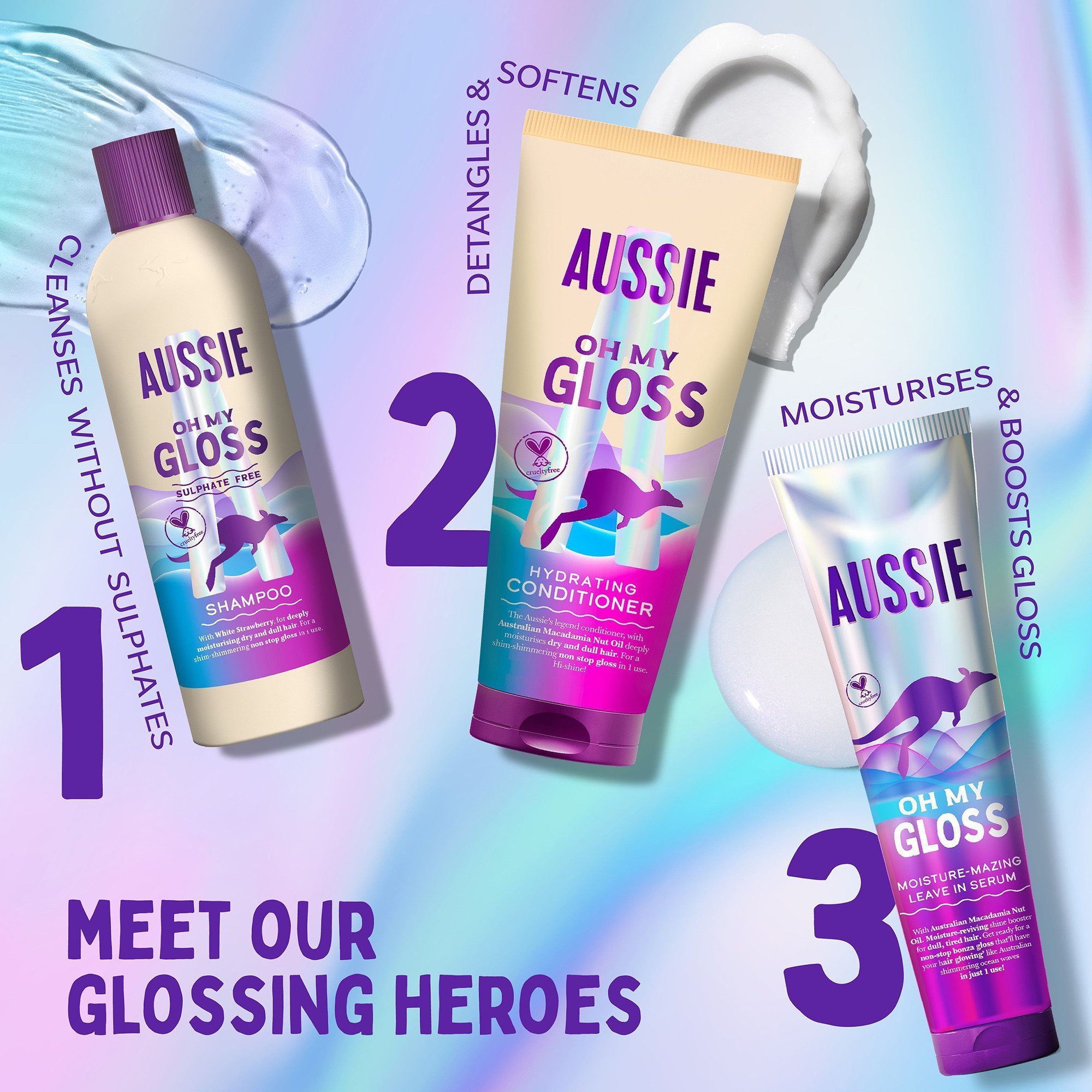 Aussie Oh My Gloss Shampoo 300 ml (obrázok 8)