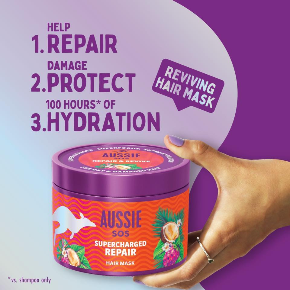 Aussie Mask Aussie SOS Supercharged Repair Hair Mask 500 ml | lyko.com