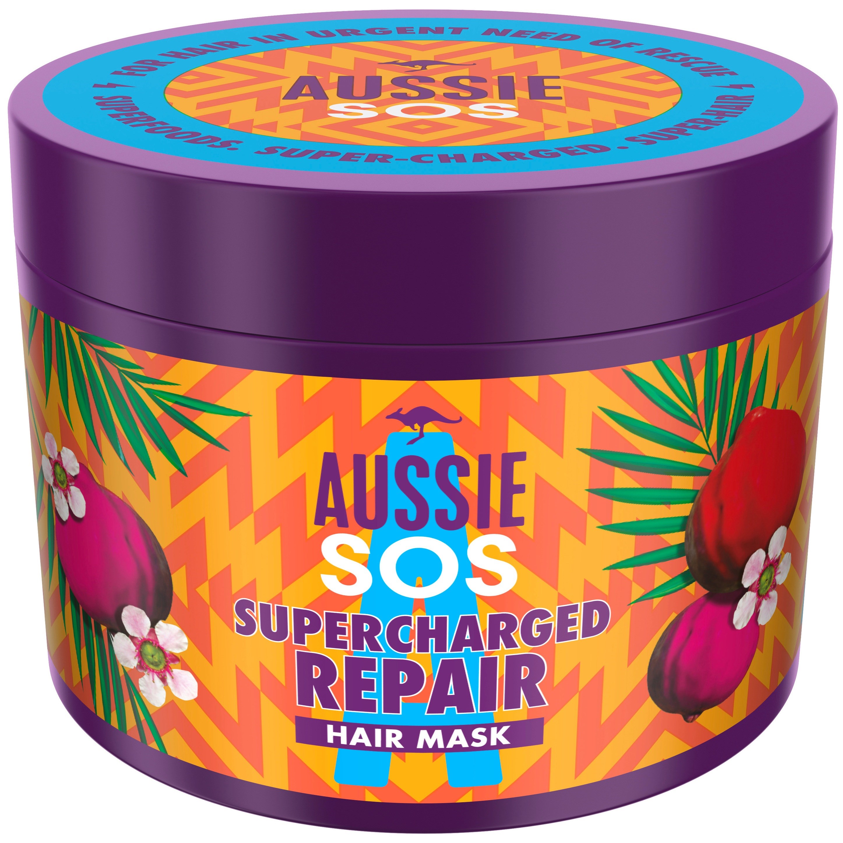 Läs mer om Aussie SOS Supercharged Repair Hair Mask 450 ml