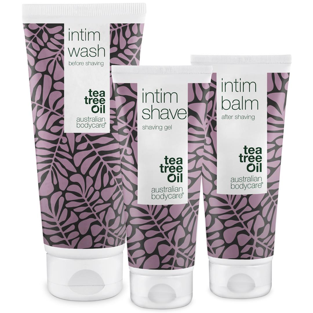 Australian Bodycare 3 Shaving products against red spots after