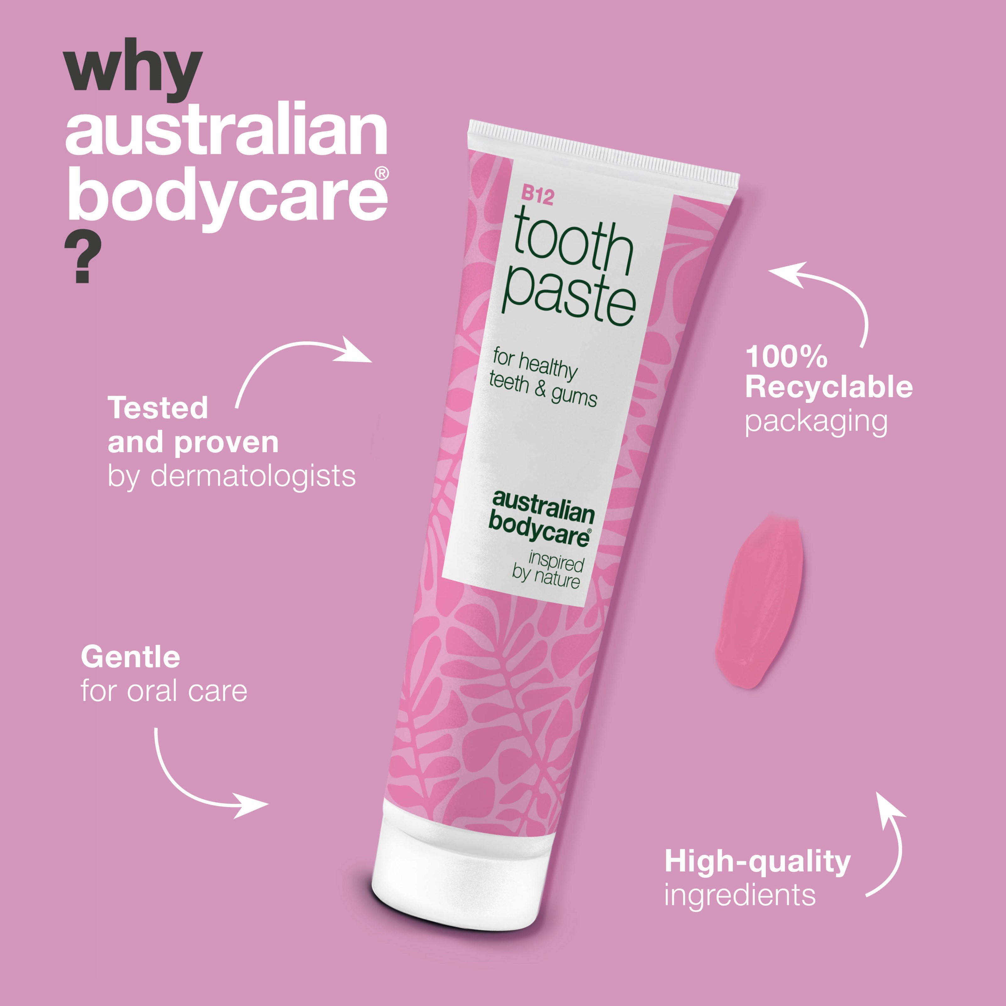 Australian Bodycare B12 Tooth Paste Fresh Mint 75 ml (obrázok 4)
