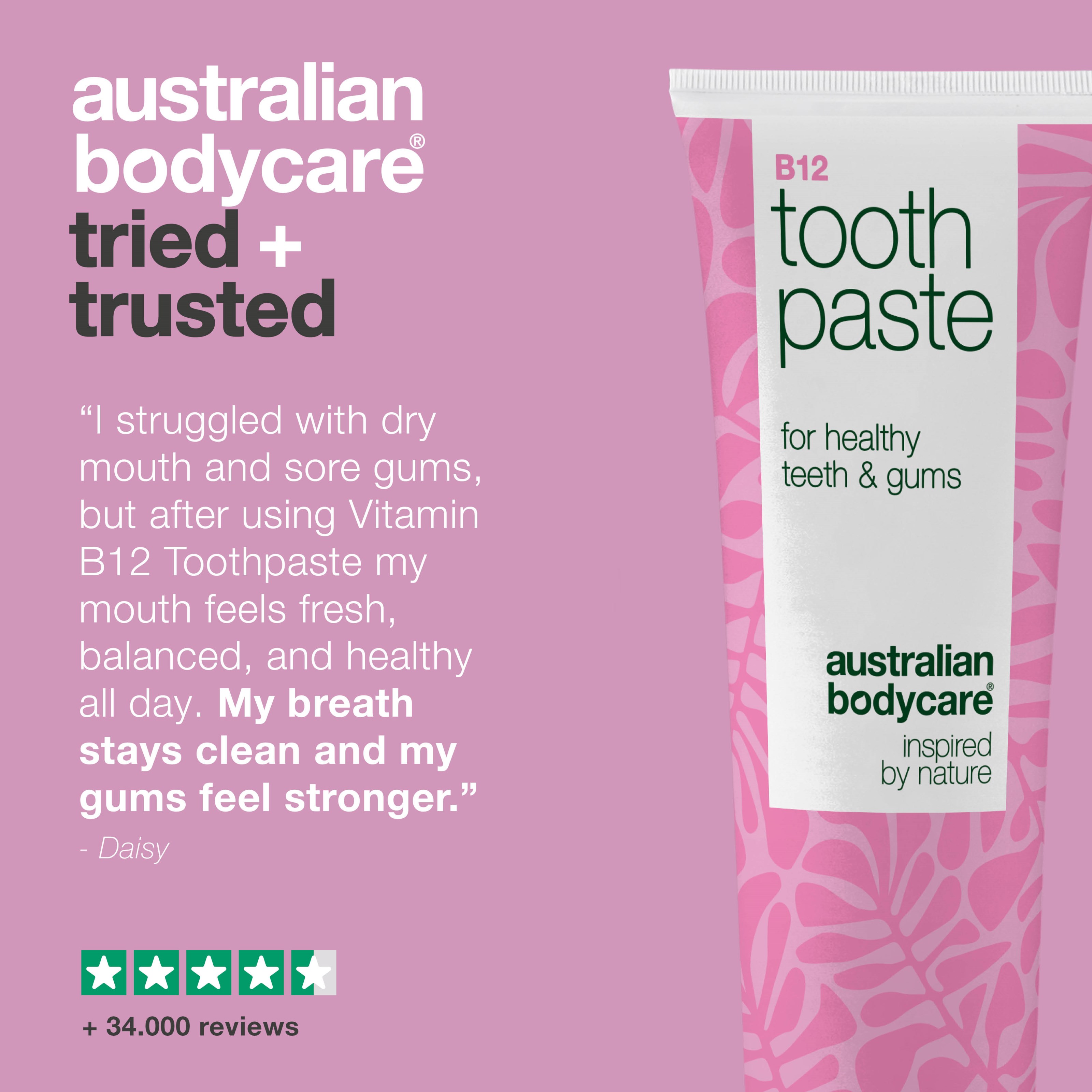 Australian Bodycare B12 Tooth Paste Fresh Mint 75 ml (obrázok 5)