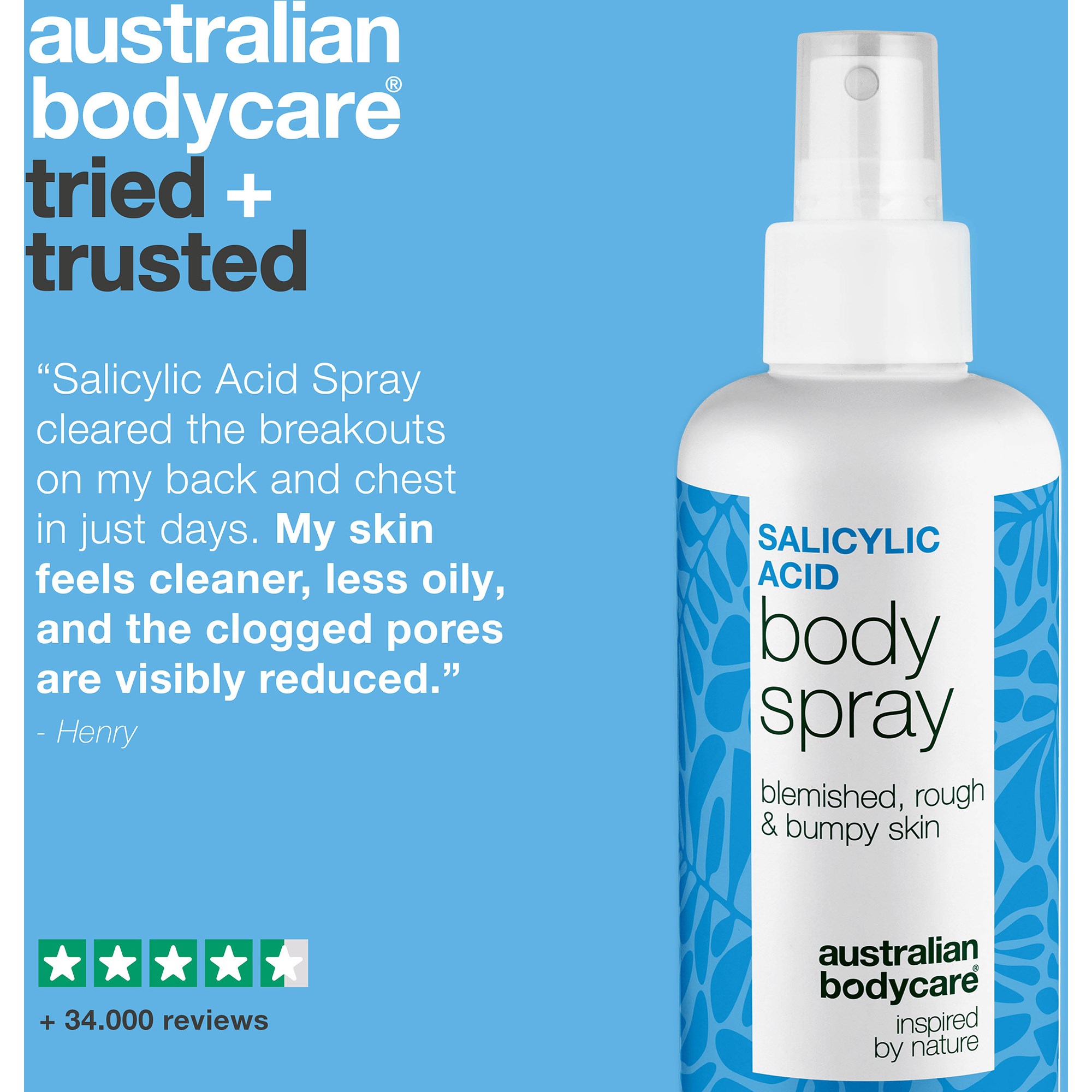 Australian Bodycare Salicylic Acid Body Spray 250 ml (obrázok 5)