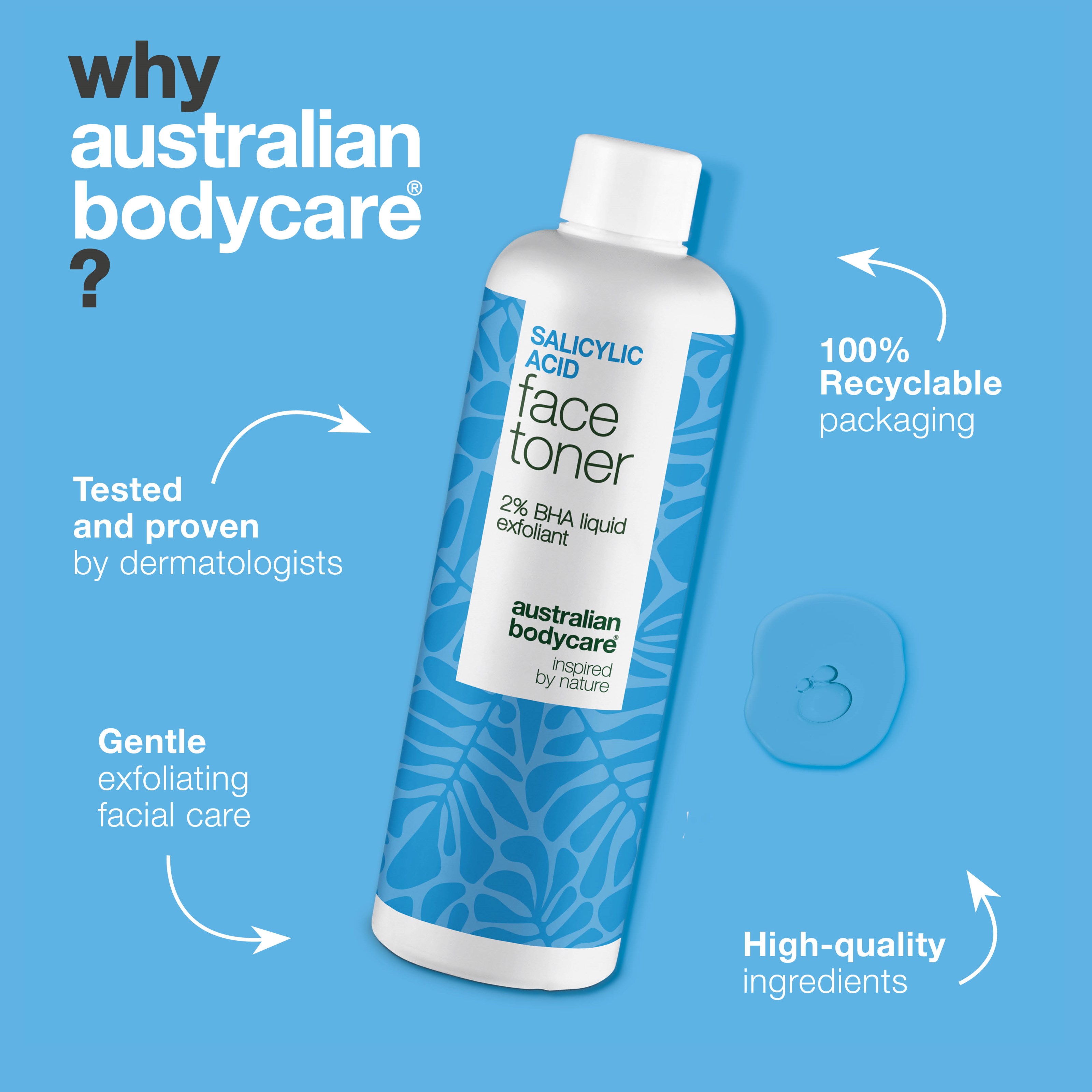 Australian Bodycare Salicylic Acid Face Toner 2% Bha Exfoliant 150 ml (obrázok 4)