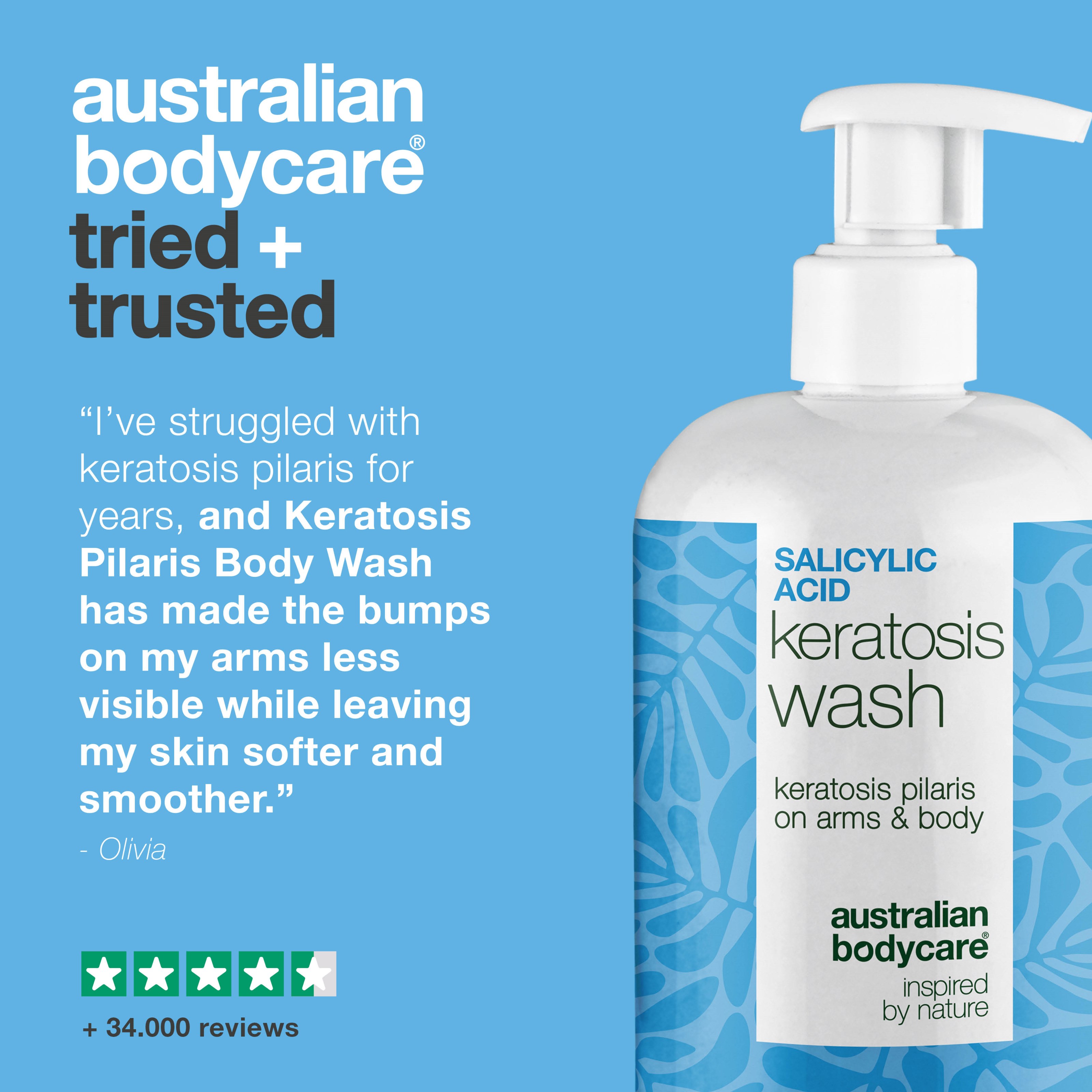 Australian Bodycare Salicylic Acid Keratosis Wash 500 ml (obrázok 5)