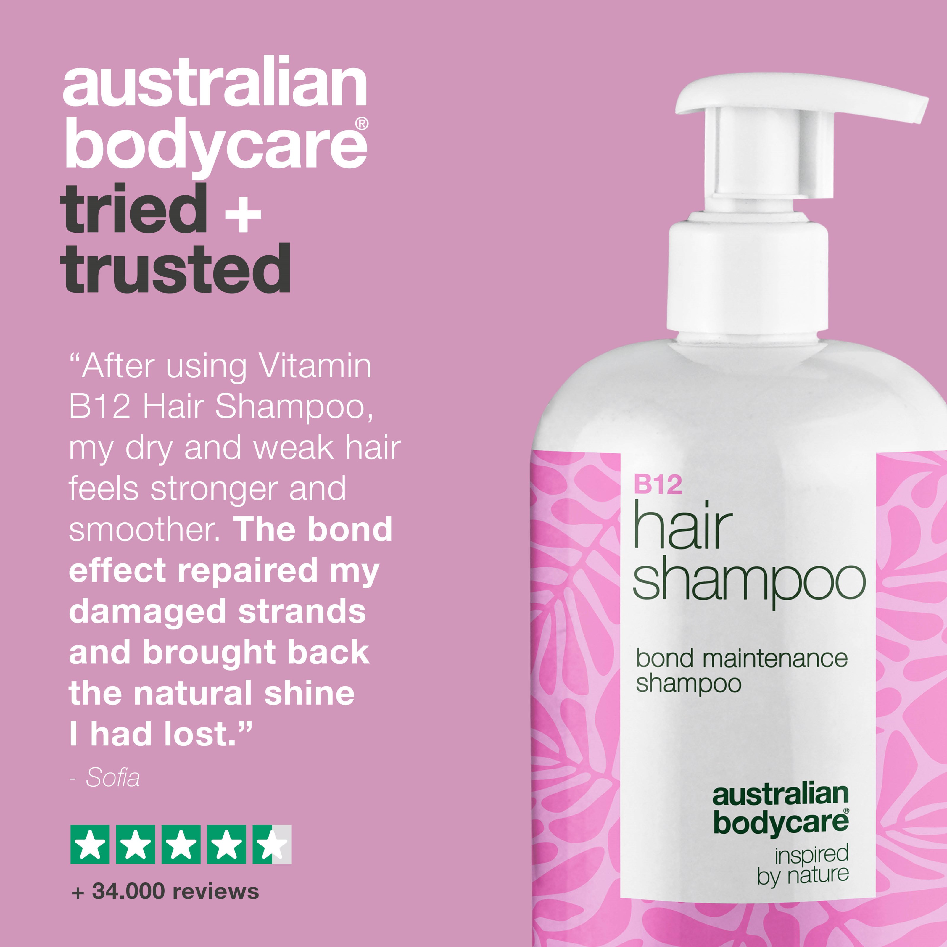 Australian Bodycare Vitamin B12 Hair Shampoo 500 ml (obrázok 5)