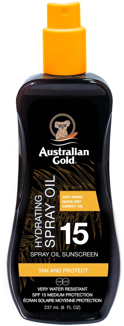 Australian Gold SPF 15 Carrot Intensifier Oil Spray 237 ml