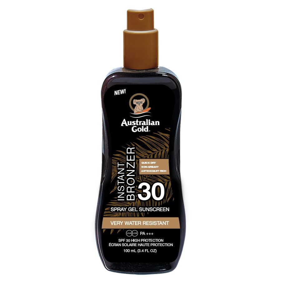 Läs mer om Australian Gold SPF 30 Spray Gel with Bronzer 100 ml