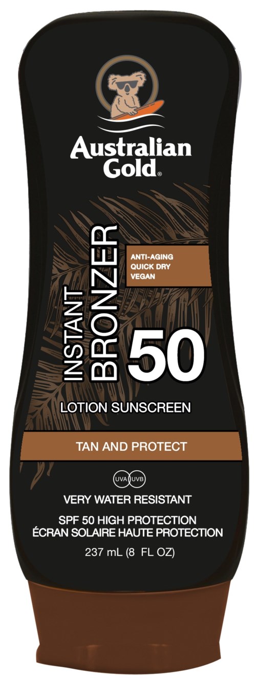 Australian Gold SPF50 Lotion With Bronzer 237 ml