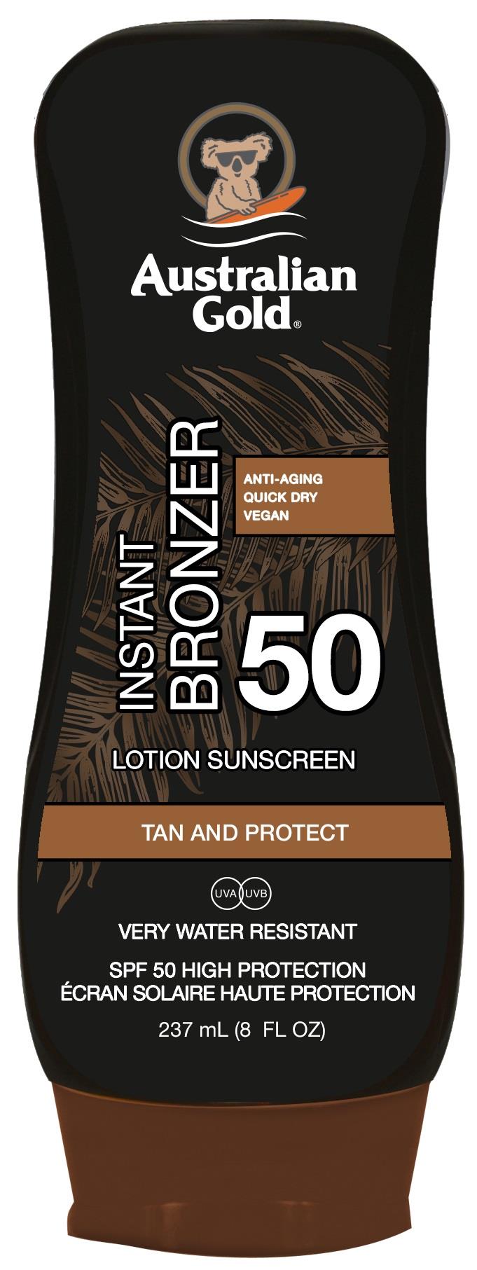 Australian Gold SPF50 Lotion With Bronzer 237 ml