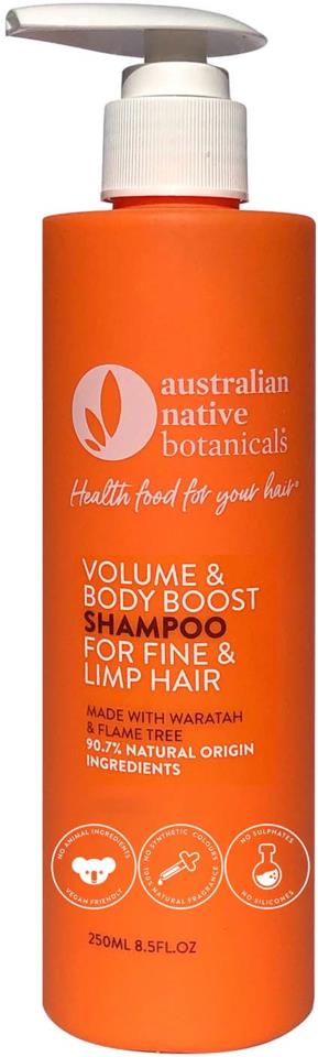 Australian Native Botanicals Volume & Body Boost Shampoo - Fine/Limp Hair (orange) 250 ml