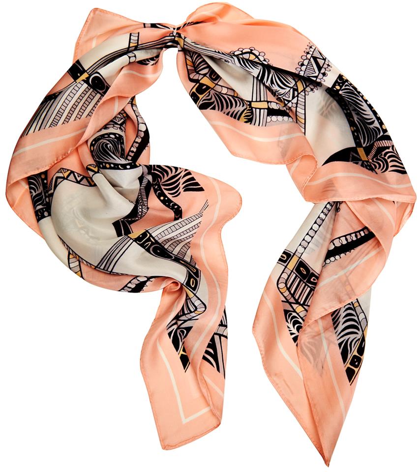 Avalea scarf trend siden gammelrosa