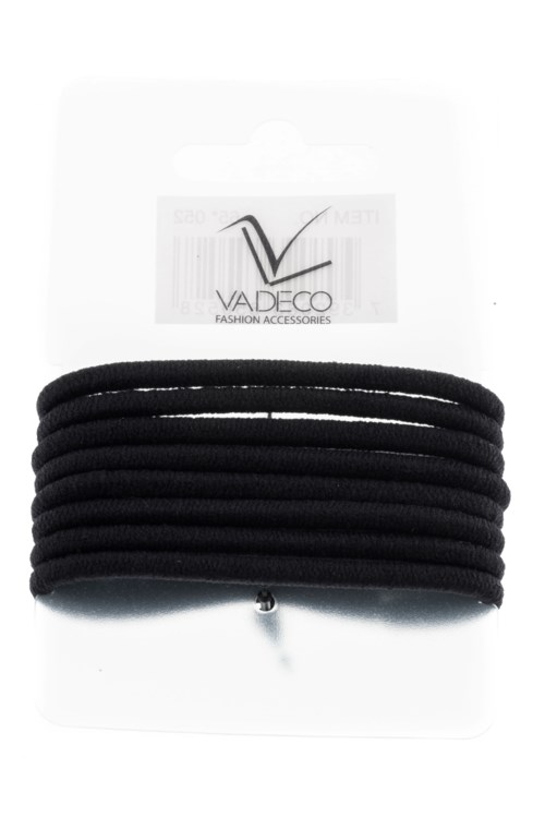 Avalea Snoddar Tjock 8st utan metall 4mm Svart