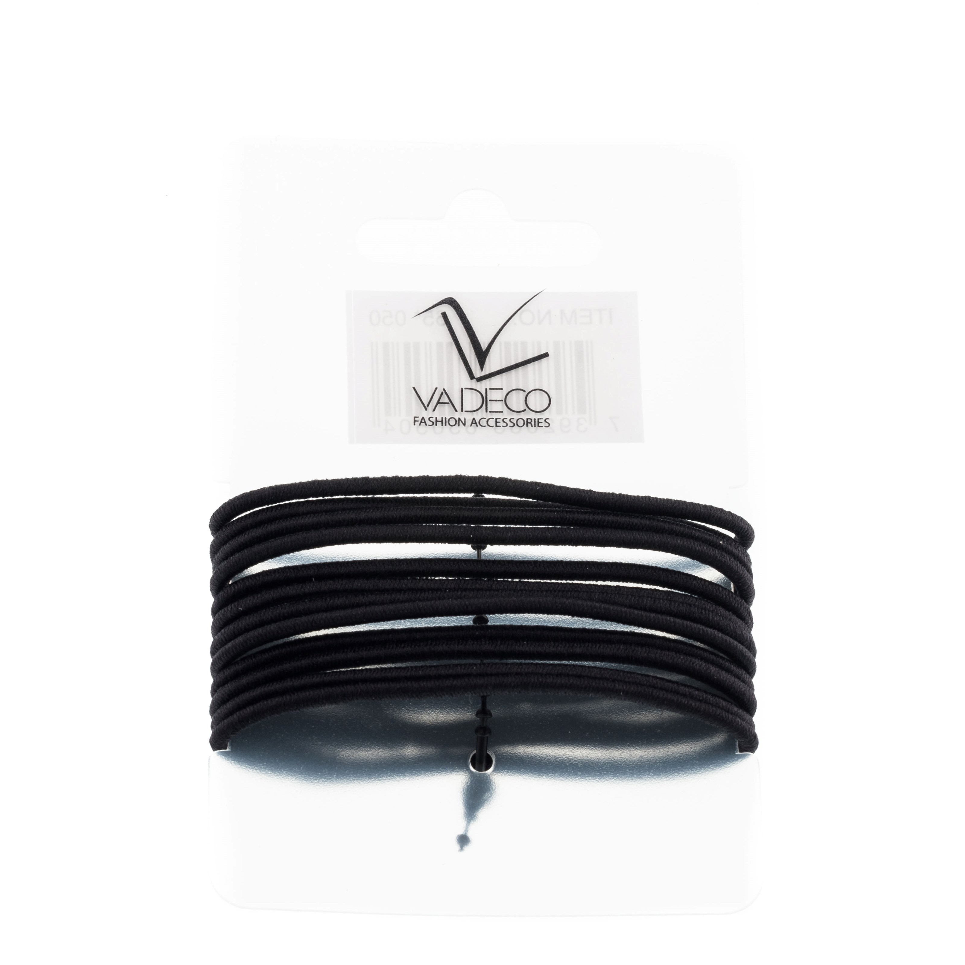 Avalea Hårelastikker tynde 12 stk. Sort