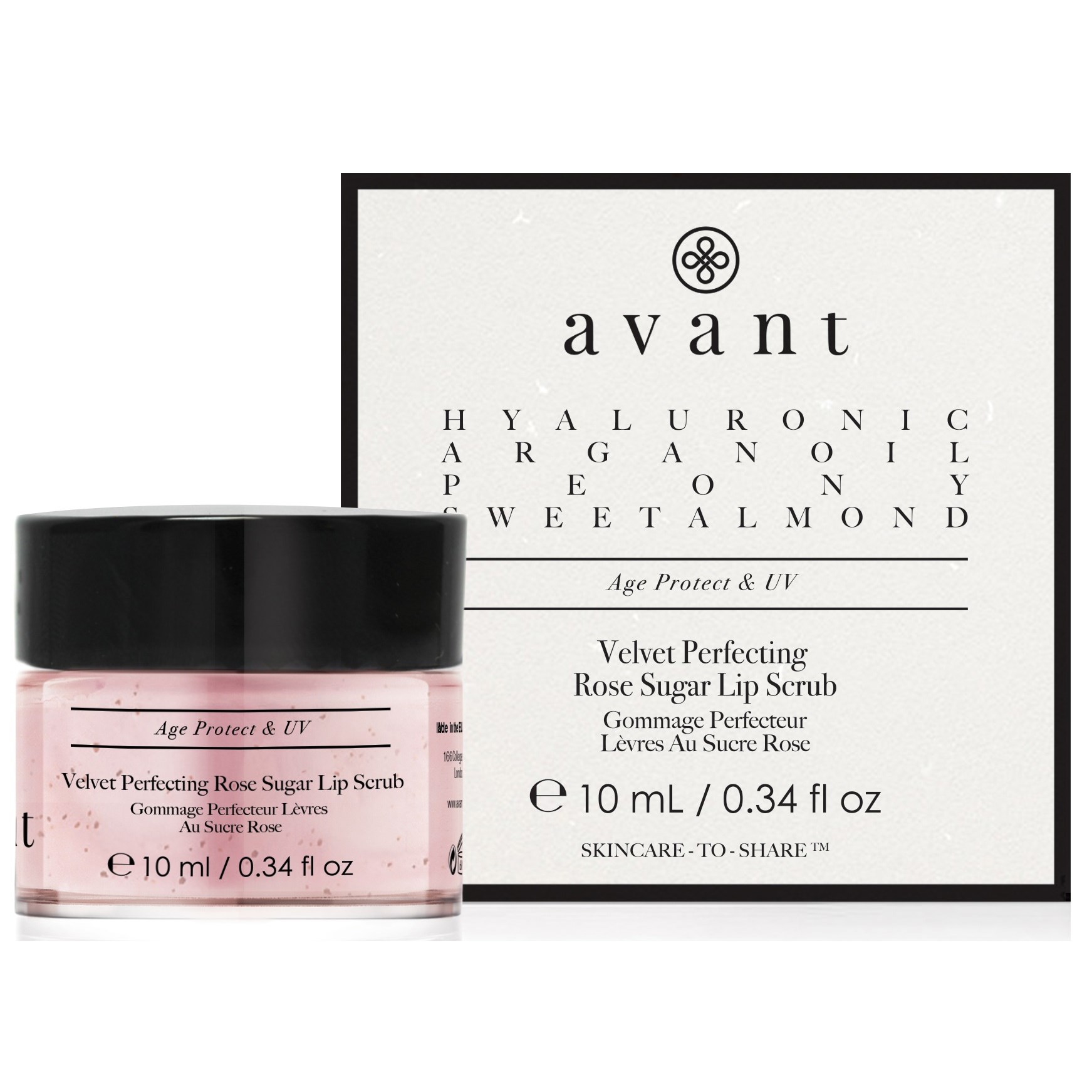Avant Skincare Age Protect & UV Velvet Perfecting Rose Sugar Lip Scrub