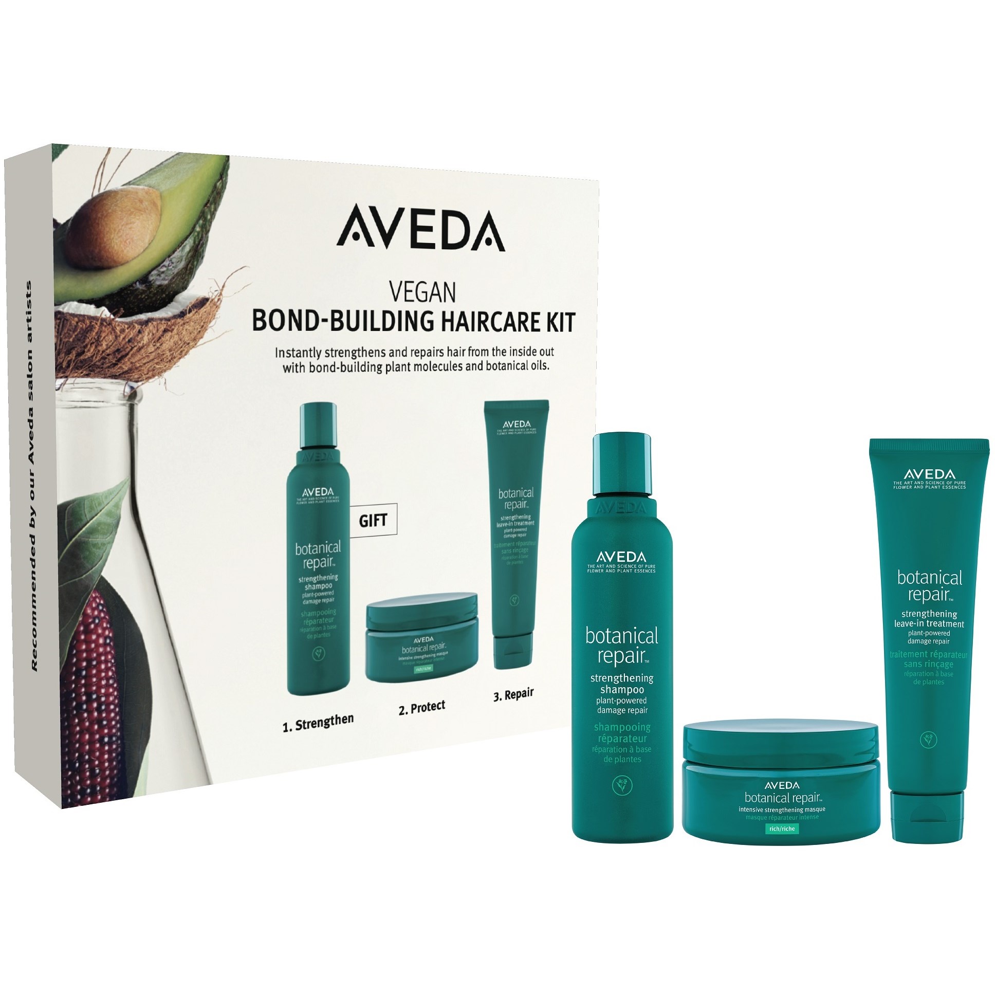 Läs mer om AVEDA Botanical Repair Bond Building Haircare Kit