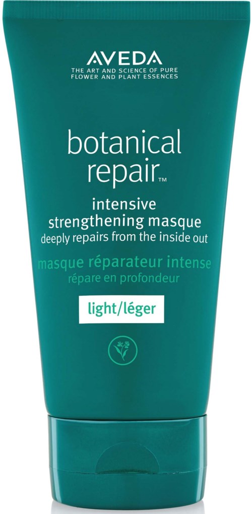 Zielony twierd Aveda Botanical Repair lekka maska wzmacniająca do włosów. Ma na celu naprawę od środka.