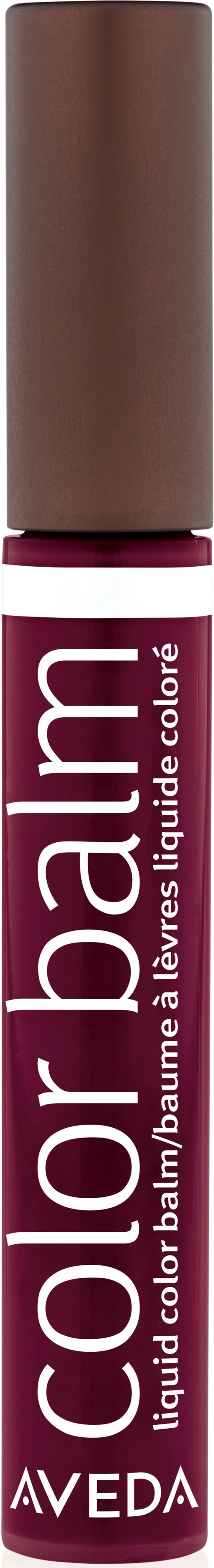 En tub med Aveda Color Balm flytande läppstift i rosa nyans med brun kork.
