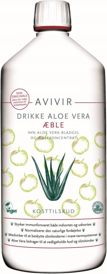 AVIVIR Aloe Vera Juice Apple 1000 ml