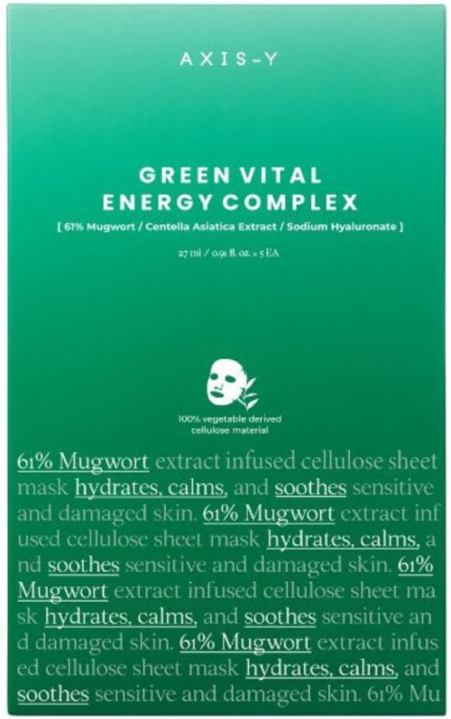 AXIS-Y Mugwort Green Vital Energy Complex Sheet Mask 5 st
