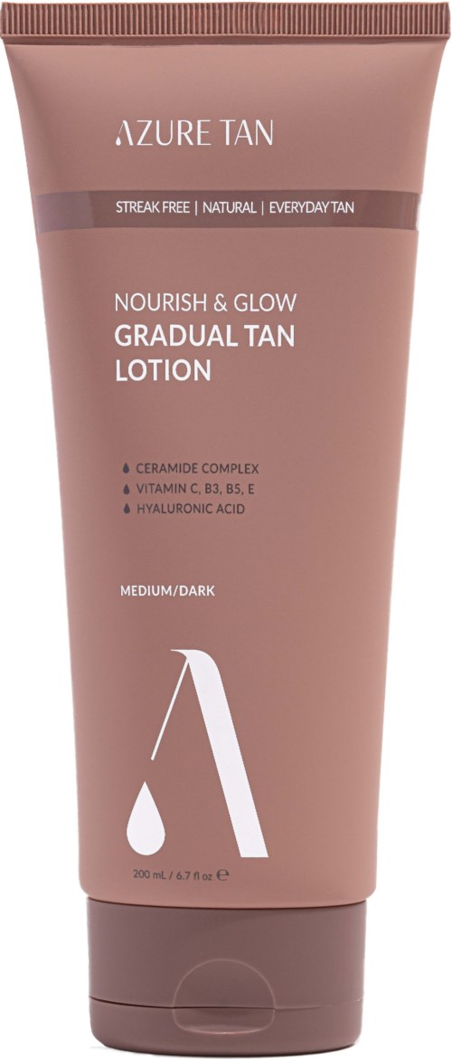 Azure Tan Nourish & Glow Gradual Tan Lotion Medium/ Dark