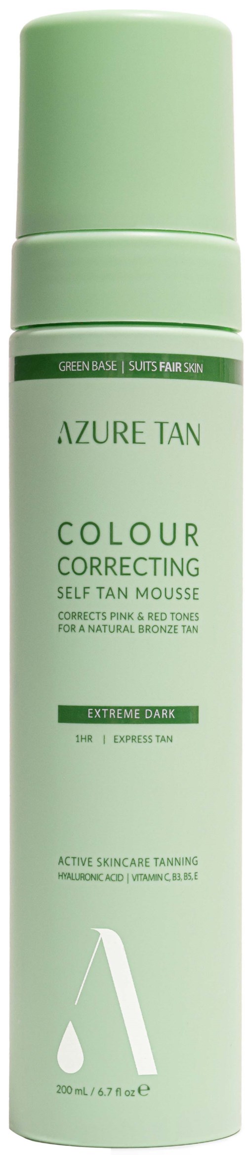 Azure Tan Self Tan Mousse Self Tan Mousse Green Base Extreme Dark