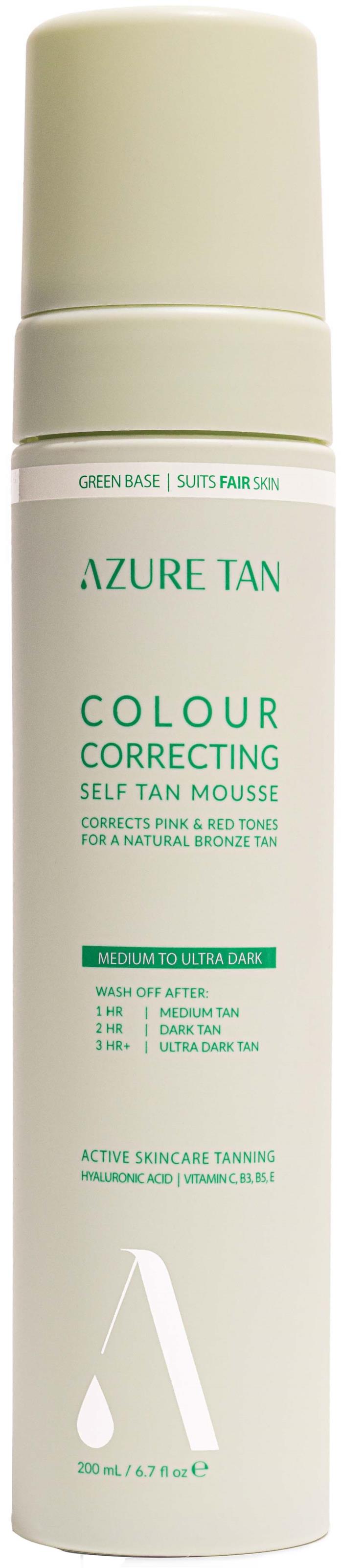 Azure Tan Self Tan Mousse Self Tan Mousse Green Base Medium To Ultra Dark