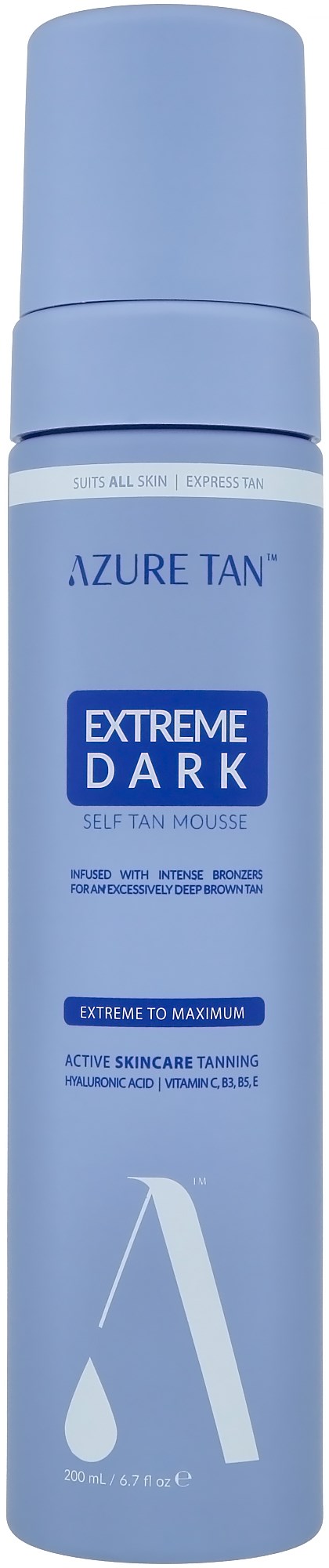 Azure Tan Self Tan Mousse Violet Base Extreme Dark