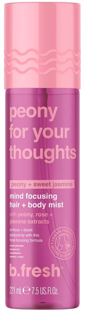 b.fresh Peony For Your Thoughts - Mind Focusing Hair + Body Mist 221 ml