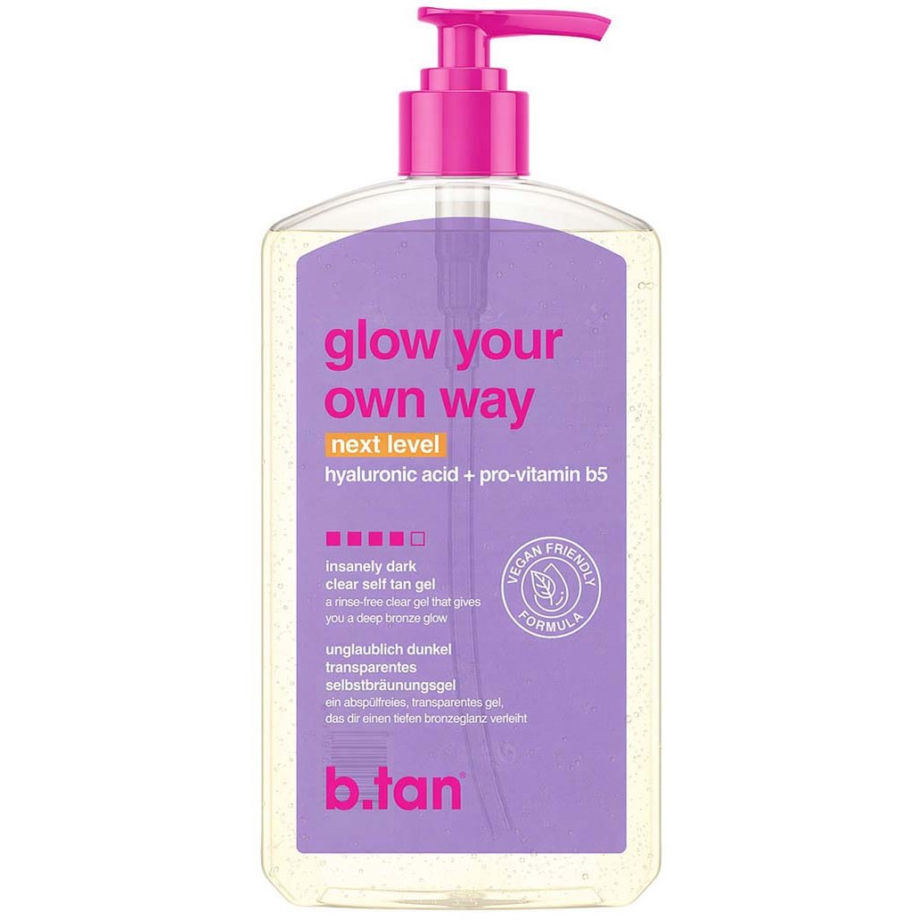 b.tan Glow Your Own Way Clear Self Tan Gel Next Level 473 ml