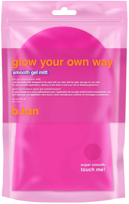 b.tan Glow Your Own Way Smooth Gel Mitt Pink