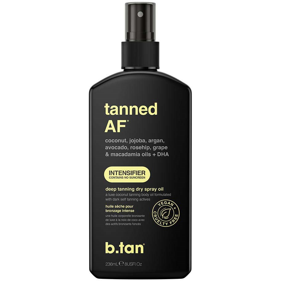 Läs mer om b.tan Tanned AF Intensifier Deep Tanning Dry Spray Oil 236 ml