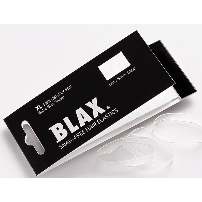 Produktfoto för Blax - Snag-Free Hår Elastik CLEAR 6mm