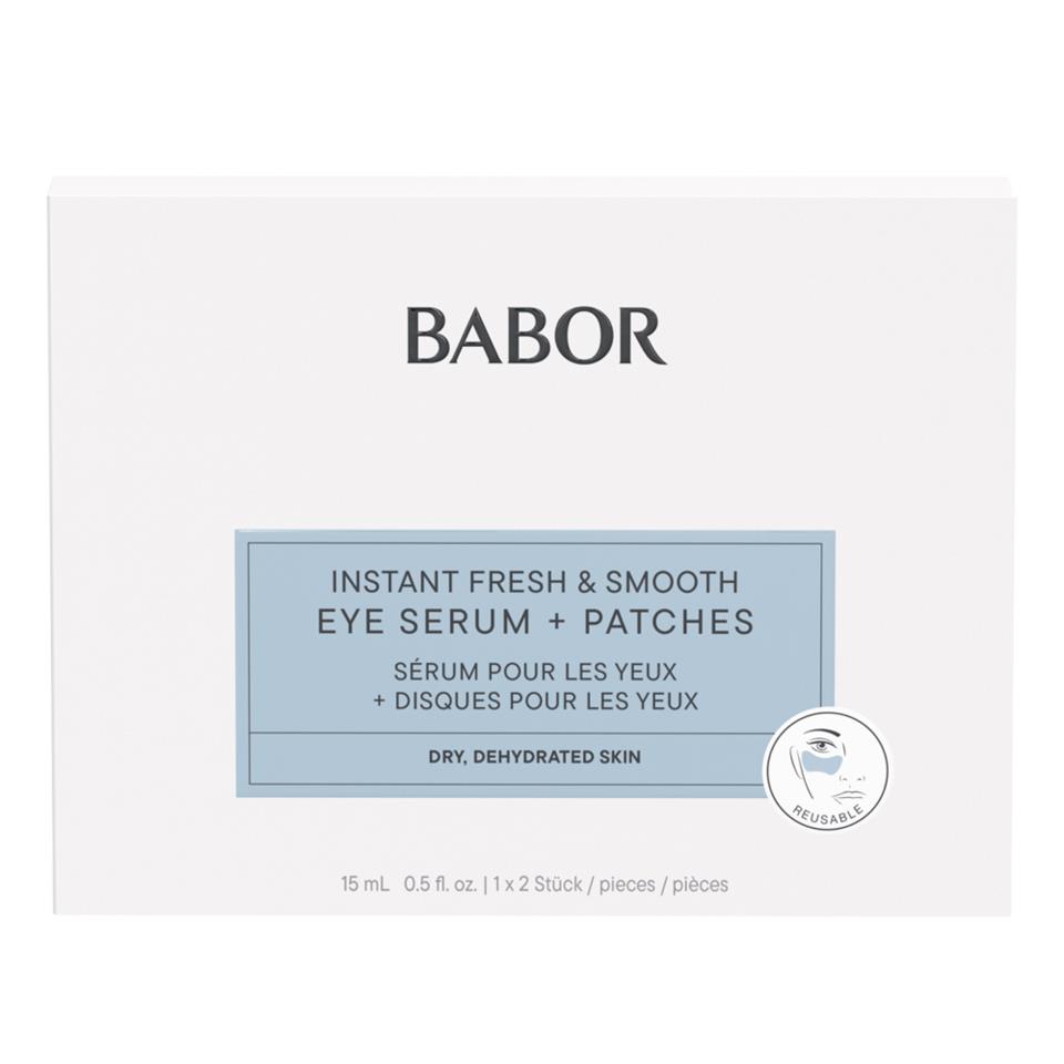 BABOR Skinovage Instant Fresh & Smooth Eye Serum + Patches