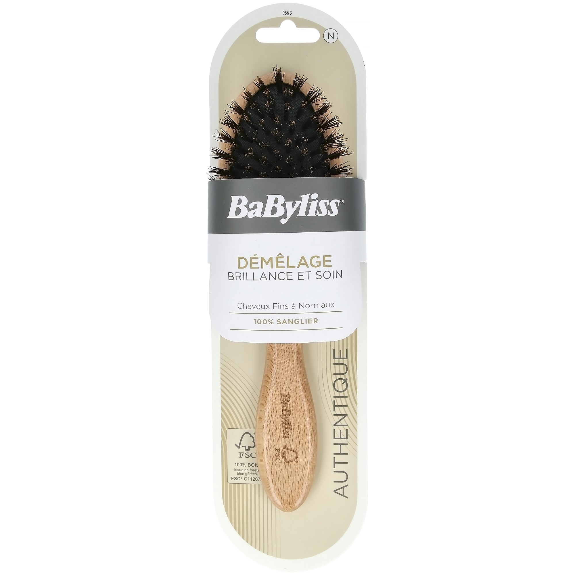 Bilde av Babyliss Paris Accessories 791966 Paddle Brush Wild Boar Bristle