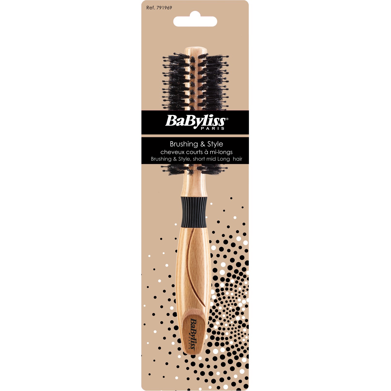 Bilde av Babyliss Paris Accessories 791967 Brushing & Style Boar Bristle Brush