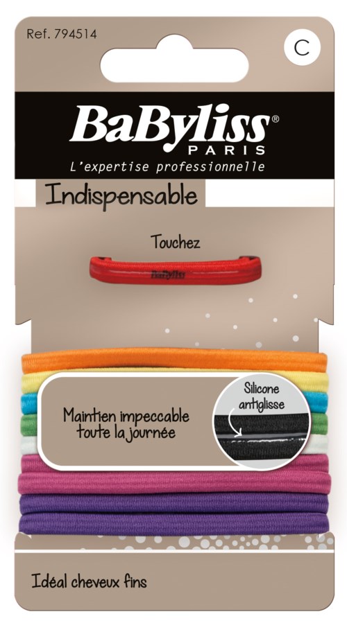 BaByliss Paris Accessories Indispensable 794514 Colour Elastics 1k anti-glid