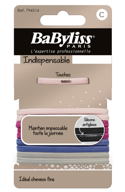 BaByliss Paris Accessories Indispensable 794514 Colour Elastics 1k anti-glid