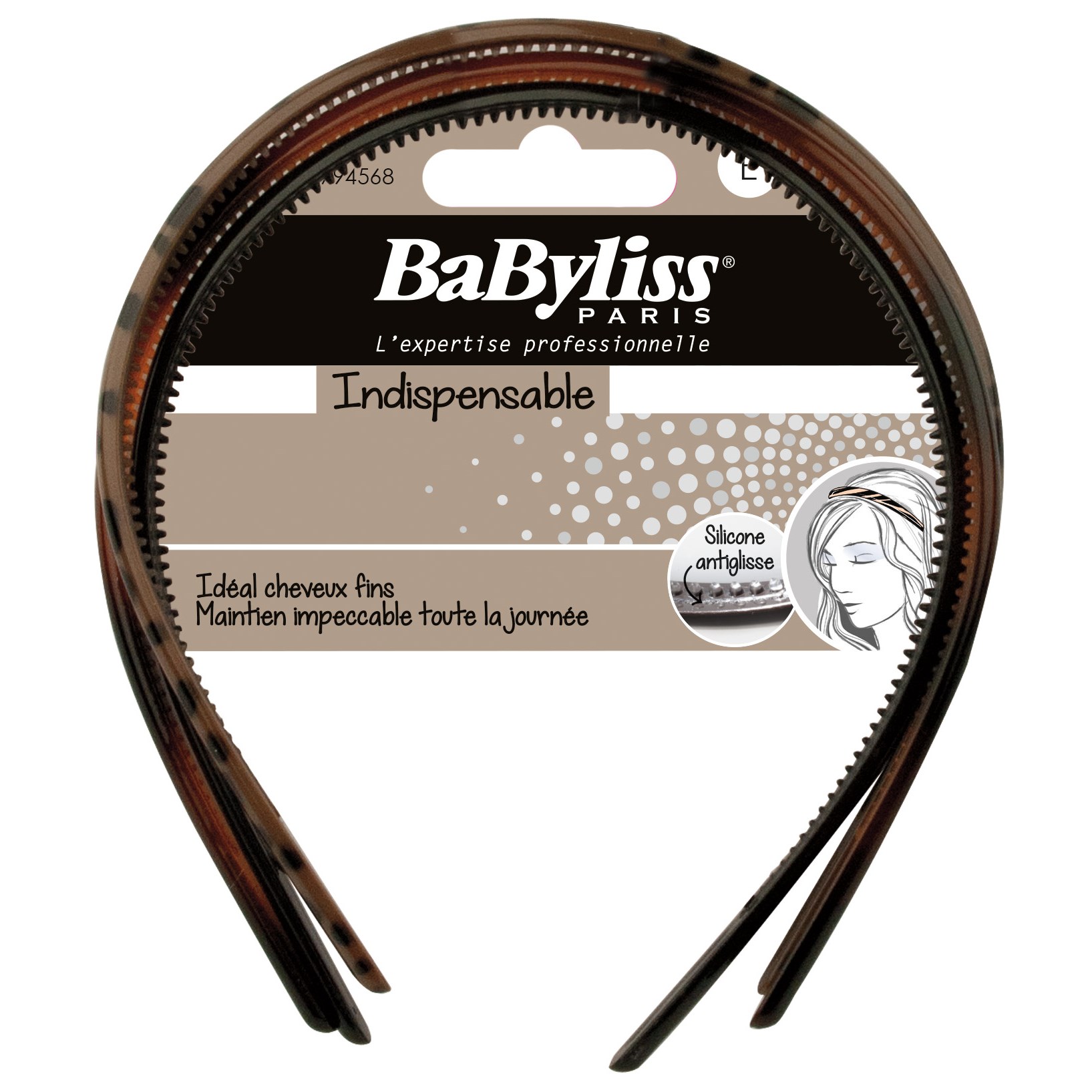 Läs mer om BaByliss Indispensable 794568 Diadem anti-glid 3 st
