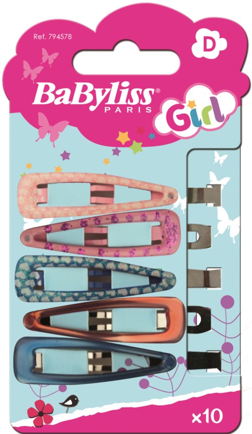 BaByliss Paris Accessories 794578 Hårklämmor Kids 10 St