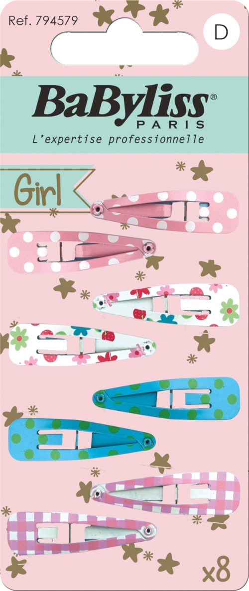 BaByliss Paris Accessories 794579 Hårklämma 8 st kids